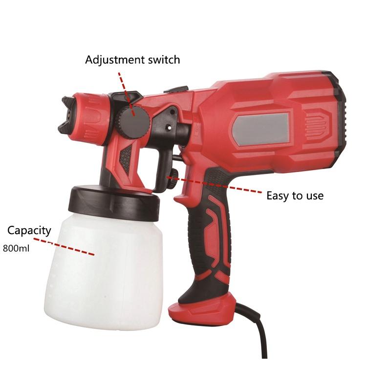 220V 550W High Power Handheld Spray Guns Paint Sprayers Home Electric Airbrush Easy Spraying Clean