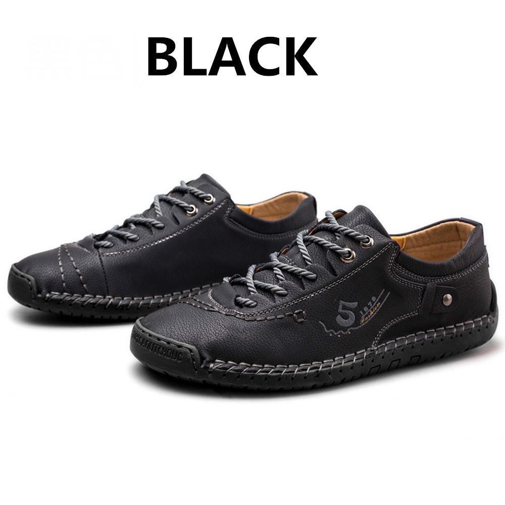 Jarní/Podzimní móda Pánské velké mokasíny Ručně vyráběné pánské kožené boty Boty do auta Pánské mokasíny