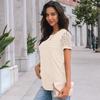 Women's Fashion Casual Lace T-Shirt Short Sleeve Top