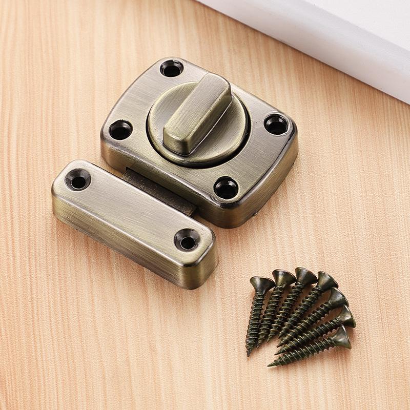 KK&FING Zinc Alloy Left and Right Door Latch Door Buckle Push-pull Door Thickened Surface Mounted Door Bolt Lock Buckle Hardware