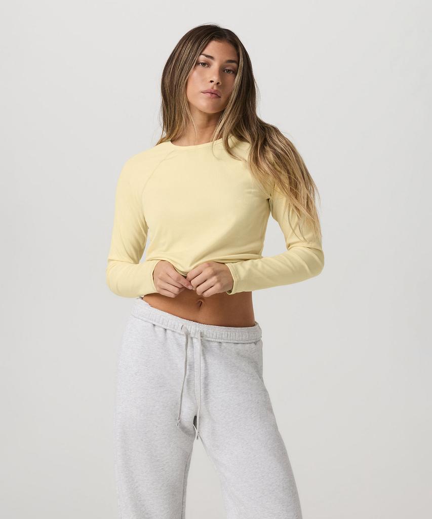 VUORI [Female] Long Sleeve Pose Crew _Lemon_Vr26121038