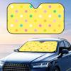 Dots Stars Striped  Pattern Sun Visor Foldable Car Windshield Sun Shade UV Protection Reflective Heat Insulation Reusable Cover