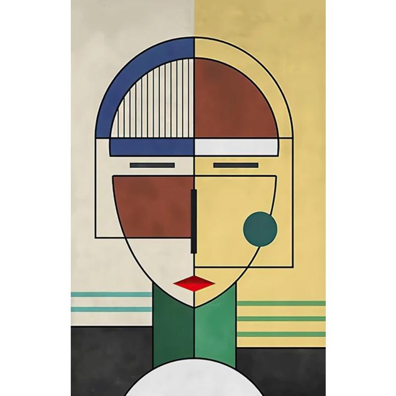 Modern Minimalist Woman Abstract Figure Art Canvas Painting  Wall Art Mural for Living Room Decor  Posters Prints Home Decoratio