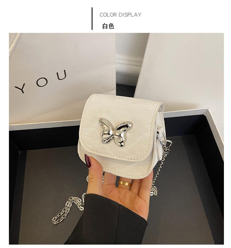 Премиум маленькая сумка женская летняя новая мини помада косая сумка популярная бабочка — фото 9