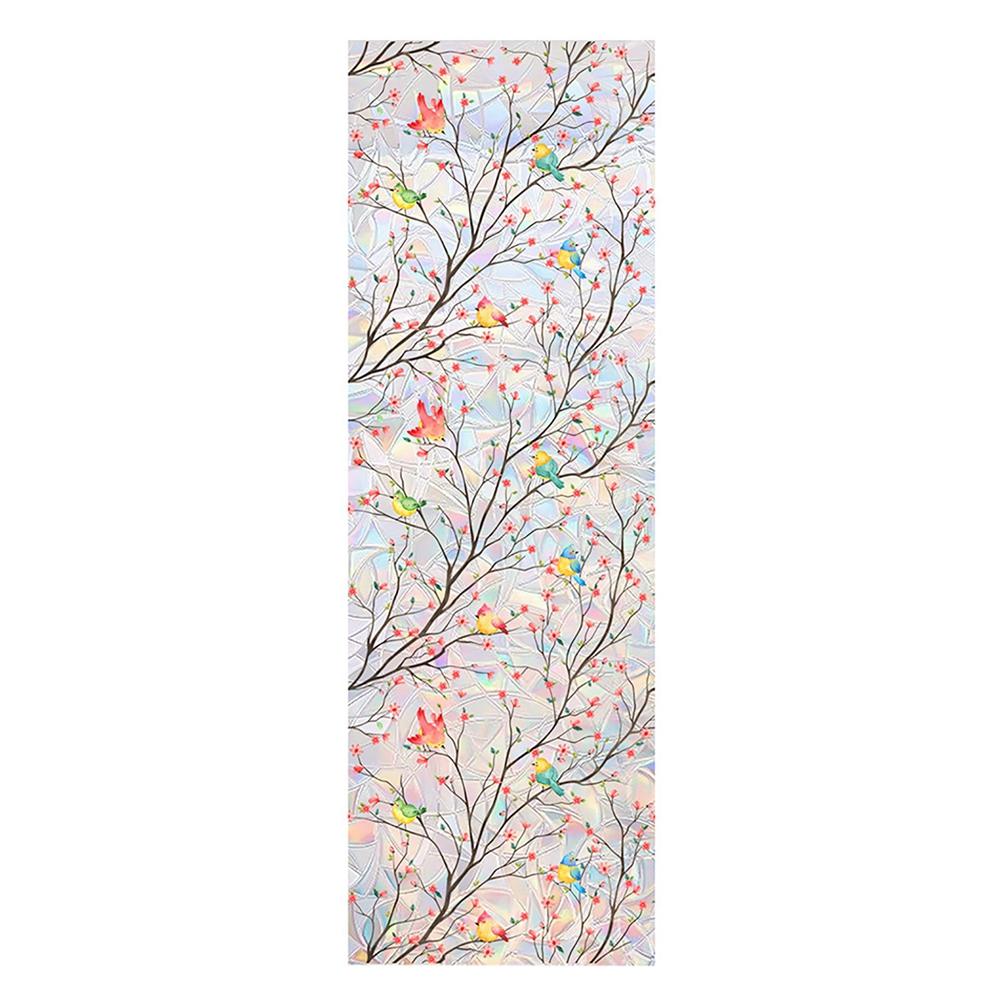 UV-resistant Glass Sticker Glue-free Static Decoration Privacy Window Stained Glass Rainbow Film Self-adhesive Film Decorative