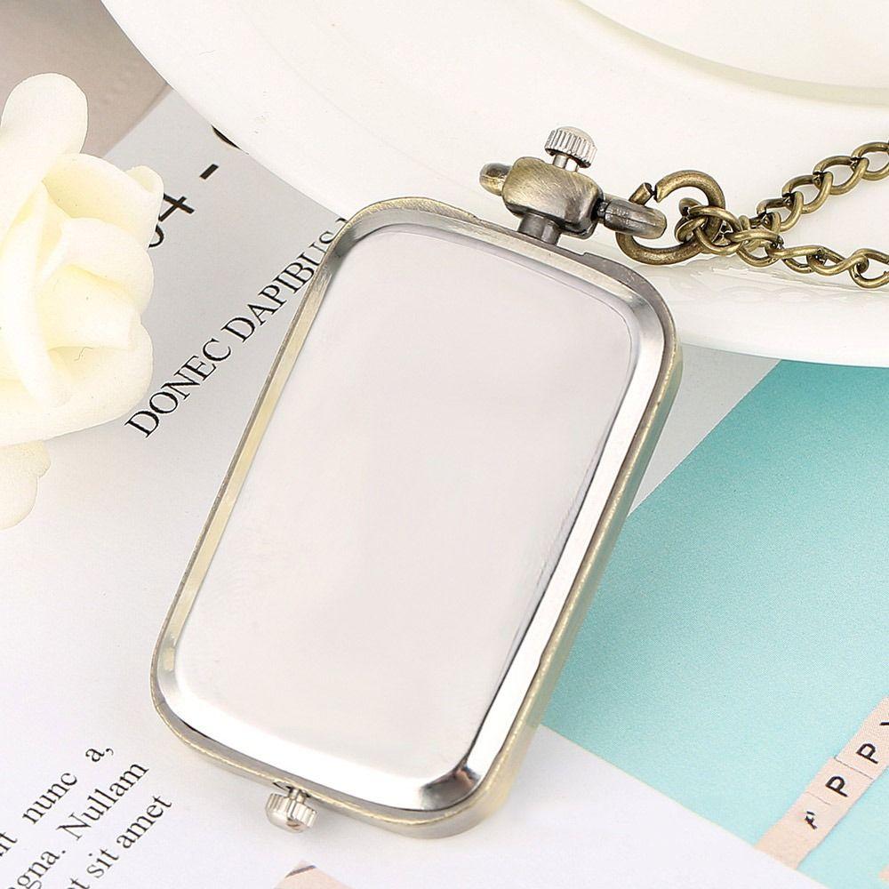 Glass Pendant Chain Watch Vintage Pocket Watch Personalization Pocket Watch Necklace  Watch