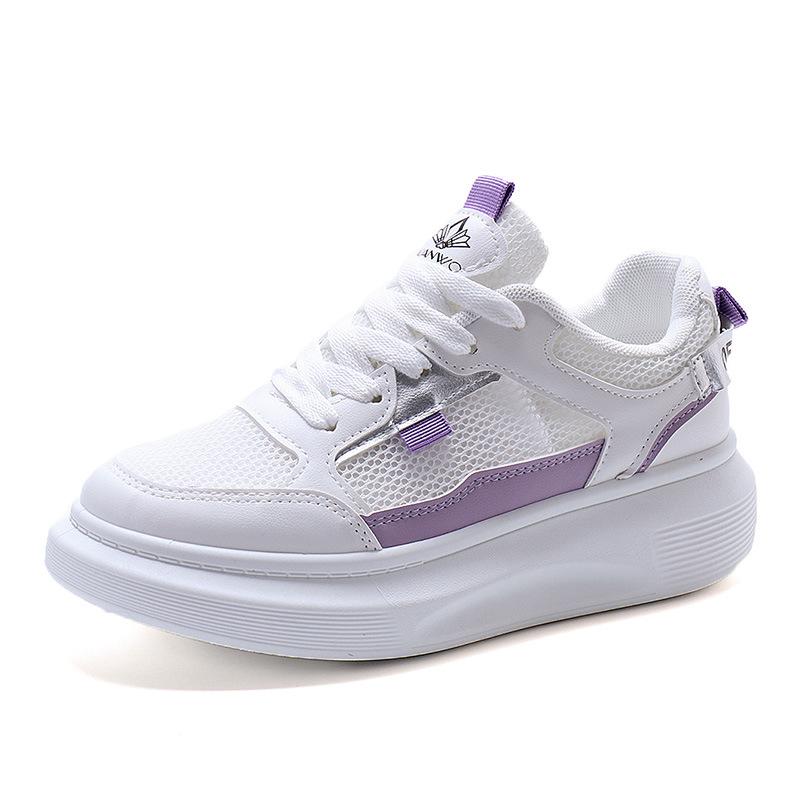 

[Customized] 8824 little white shoes 2021 new women s shoes spring and summer thin mesh board shoes spring and autumn versatile hollow 35