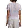 Under Armour Mesh Breathable Solid Color Pullover Drop Shoulder T-Shirt Women Tops 6009681-100
