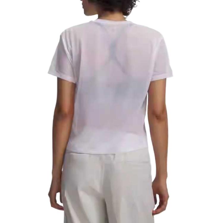 Under Armour Mesh Breathable Solid Color Pullover Drop Shoulder T-Shirt Women Tops 6009681-100