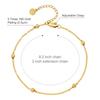 KRKC Adjustable Beach Anklet Foot Jewelry Set Handmade Delicate Anklets for Women Girls 14K Gold Layered Ankle Bracelets Chains