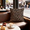 Zebra Stripes Cushion Cover Set of  Decorative Short Plush Pillow Covers for Sofa Soft  Cushion Case x cm