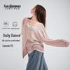 Damen lockeres Langarm-Modern Dance Trainings-Top