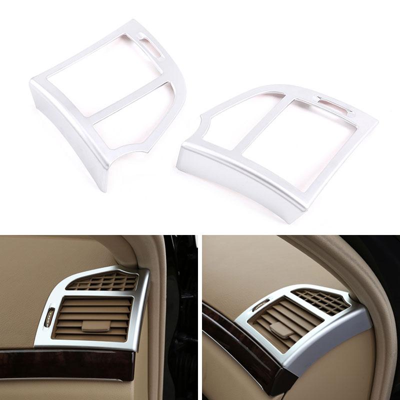 

Автомобильный Стайлинг ABS Хромированная приборная панель AC Вентиляционные отверстия Рамка Крышка воздуховыпускного отверстия Накладка для Mercedes Benz S class W221 S300 350