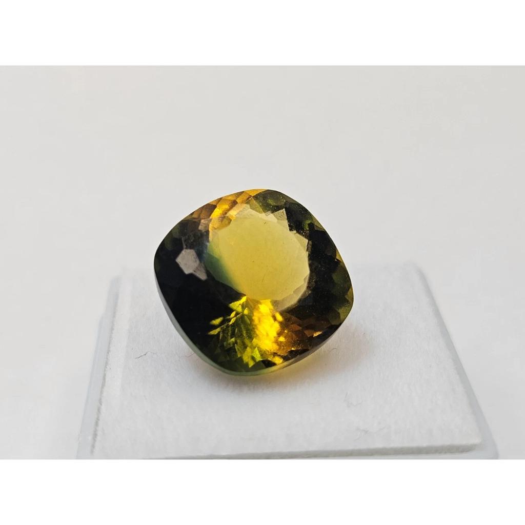 Cushion Cut Natural Tourmaline Bi-Color 9+ Ct Fabulous Certified Loose Gemstone