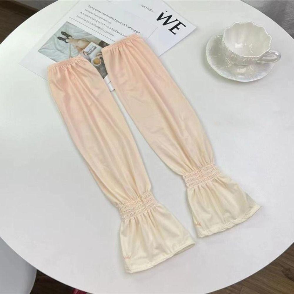 Gradient Long Ice Silk Sleeves Elastic Cycling Gloves Sun Protection Sunscreen Arm Covers  Outdoor