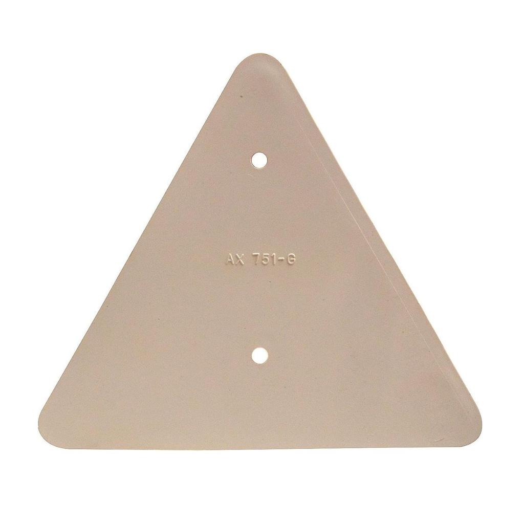 Amber Pair of Triangle Safety Reflectors with Screws Suitable for Cars Tractor Universal Applications