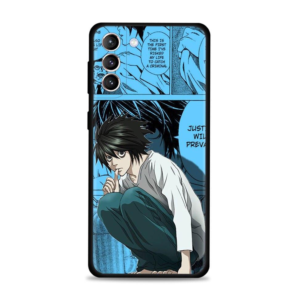 

for samsung s21 case Galaxy s20 fe s21 ultra s20 s22 s10 s8 s9 plus s22ultra Note 20ultra 10plus Cases Gods of DeathNote Coque Samsung Note 10 plus