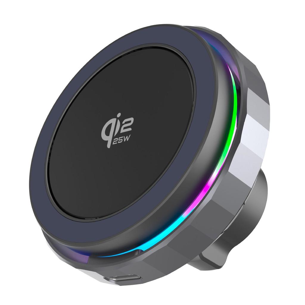 25W Magnetic Wireless Car Charger & Phone Holder Qi2.2 Fast Charging