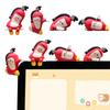 4Pcs Computer Monitor Decor Figurines Reusable Car Dashboard Ornaments Multi-Purpose Small Display Statues Gift for Friends