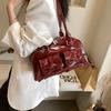 Folded bag women's bag underarm fashion popular bow texture small square bag tide