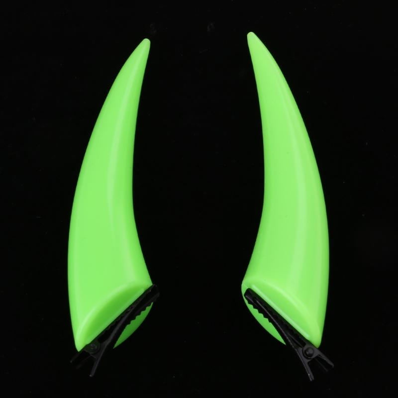 2pcs Halloweens Devil Horn Ear Hair Clip Hairpin Women Hair Barrettes Cosplays Hair Accessories for Party Costume Props