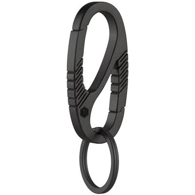 KeyUnity KM08 Titanium Keychain Carabiner Stylish Key Chain Tai Chi Key Holder Key Ring Included Lost Prevention Easy Installation Gift Unisex