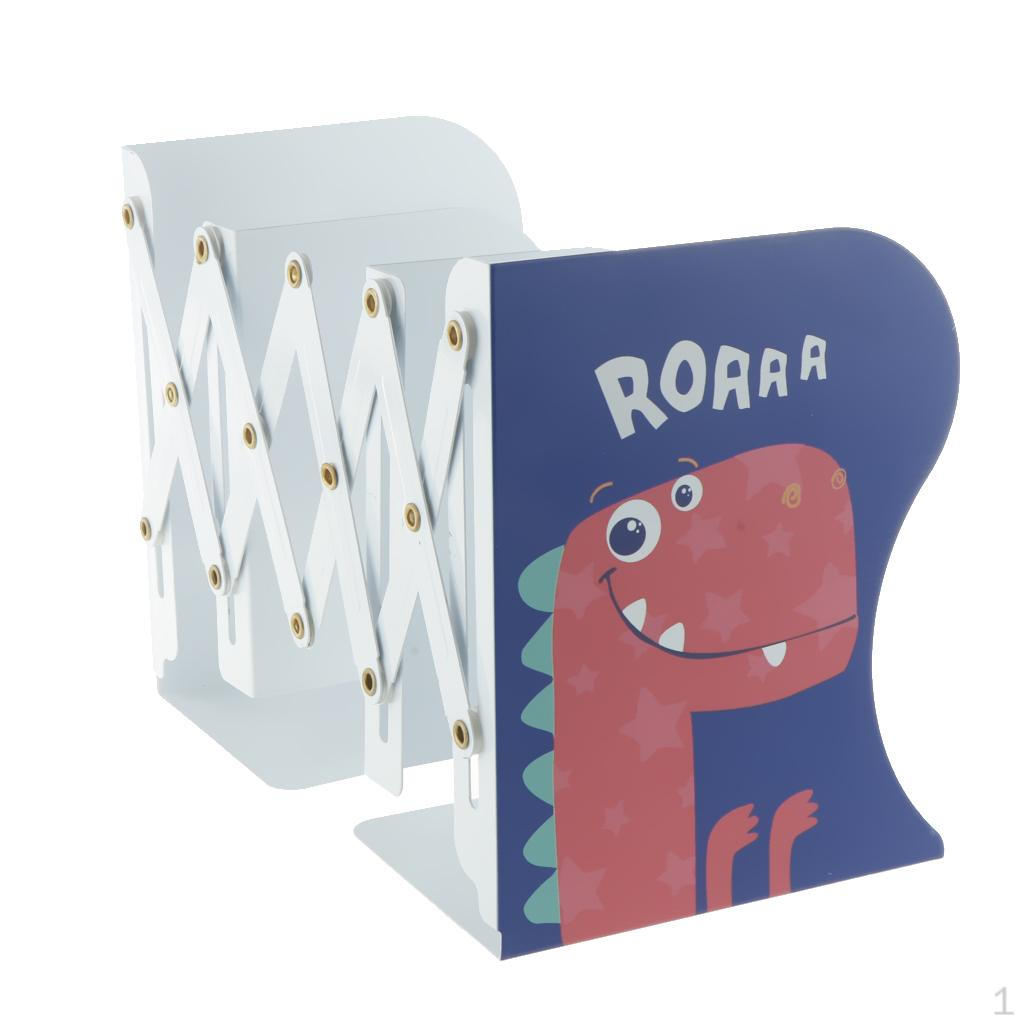 Cartoon Bookends Metal Iron Adjustable Books Holder Stand
