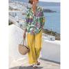 New European and American Style Sleeveless Digital Print Wide-Leg Pants Set Women's Summer Casual Fashion Two-Piece Trendy Style