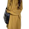 Korean Style High Neck Loose Sweater Dress - Petite Medium Length, Autumn/Winter
