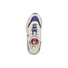New MLB Big Ball Chunky Anti Slip Wear Resistant Low Top Chunky Sneakers Unisex Beige Purple 3ASHC311N-07INS