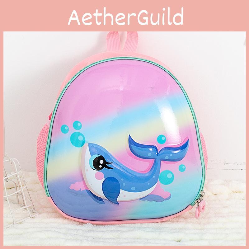 Kids Eva Dolphin Backpack With Adjustable Shoulder Straps For Kindergarten Use