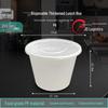 Jinmei Hewang 2000ml Round Disposable Food Containers with Lids, 200 Sets