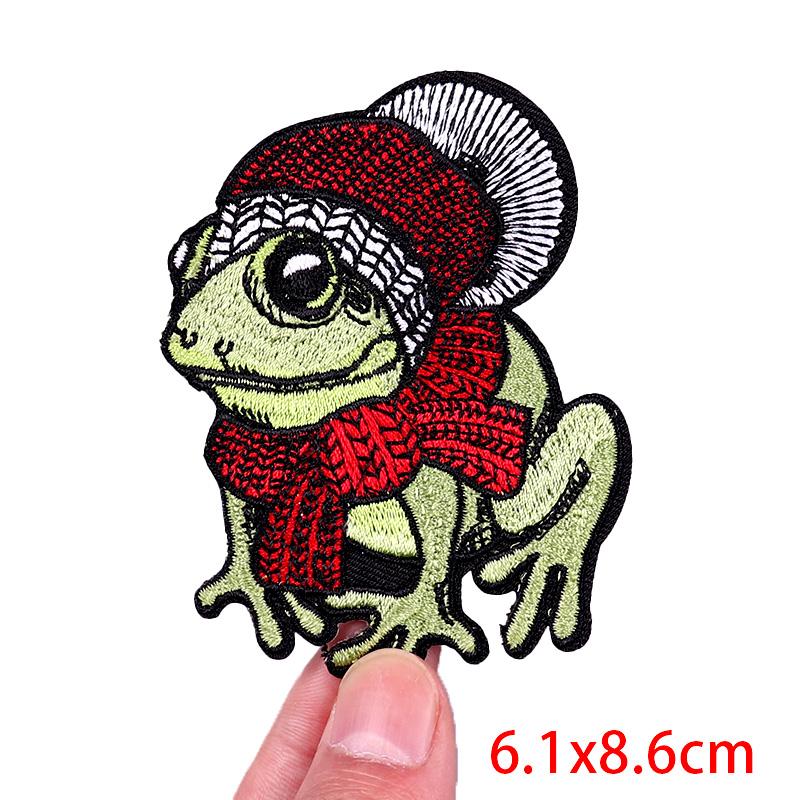 Horror Animal Butterfly Embroidered Patches Bear Cat Shark Patch Iron On Patches For Clothing Thermoadhesive Patches For Clothes