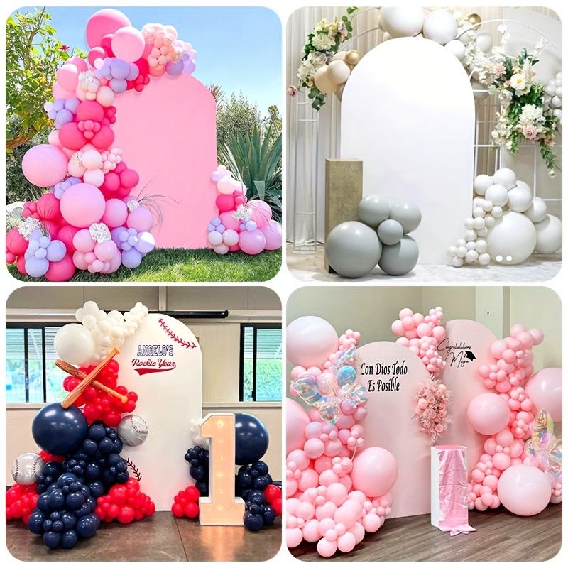 Złoty łuk kuty z żelaza z pokrowcem na tkaninę do dekoracji tła imprezy, festiwalu lub wesela