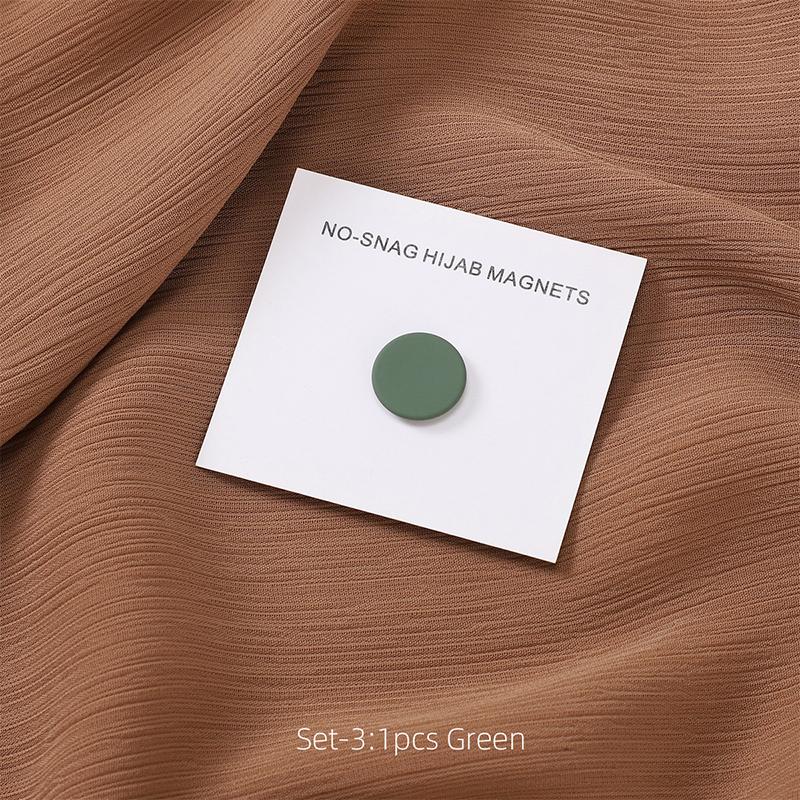Multi-Color Matte Magnet Hijab Pins for Women Shawl Headscarf Strong Magnetic Button Headscarf Accessories Magnetic Brooch