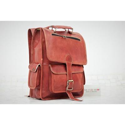 Leather Laptop Backpack Leather Bag Leather Shoulder Backpack Leather Rucksack Leather Gift for Men