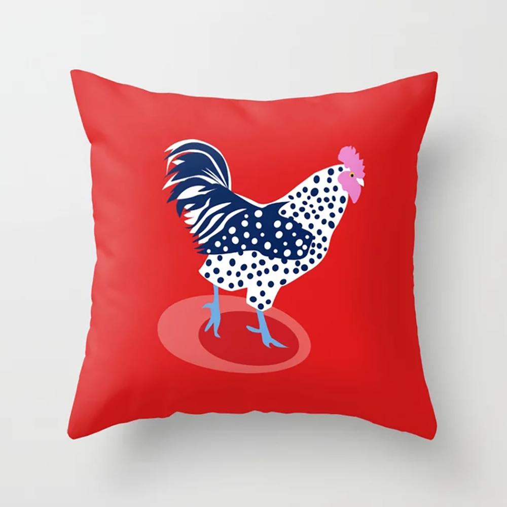 

Наволочка для домашнего декора с забавным принтом животных для спальни, гостиной, общежития 40x40cm