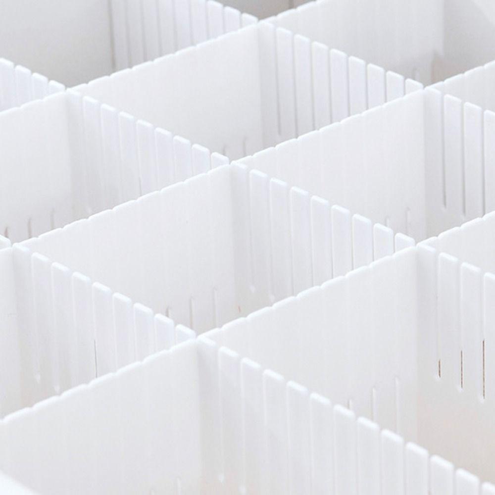 5Pcs Adjustable Drawer Divider DIY Household Combination Partition Board Space-saving Storage Organizer Cabinet Closet Separator