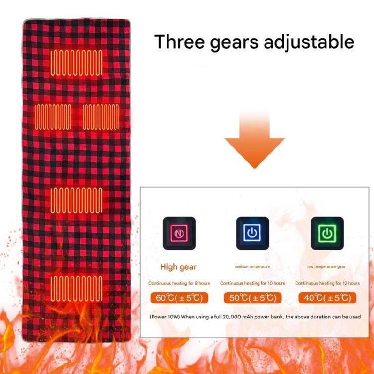 Thermal Sleep Bag USB Powered Heating Pad Suitable for Shoulder Back Hip Feet Waterproof Hooded Design Easy Storaging