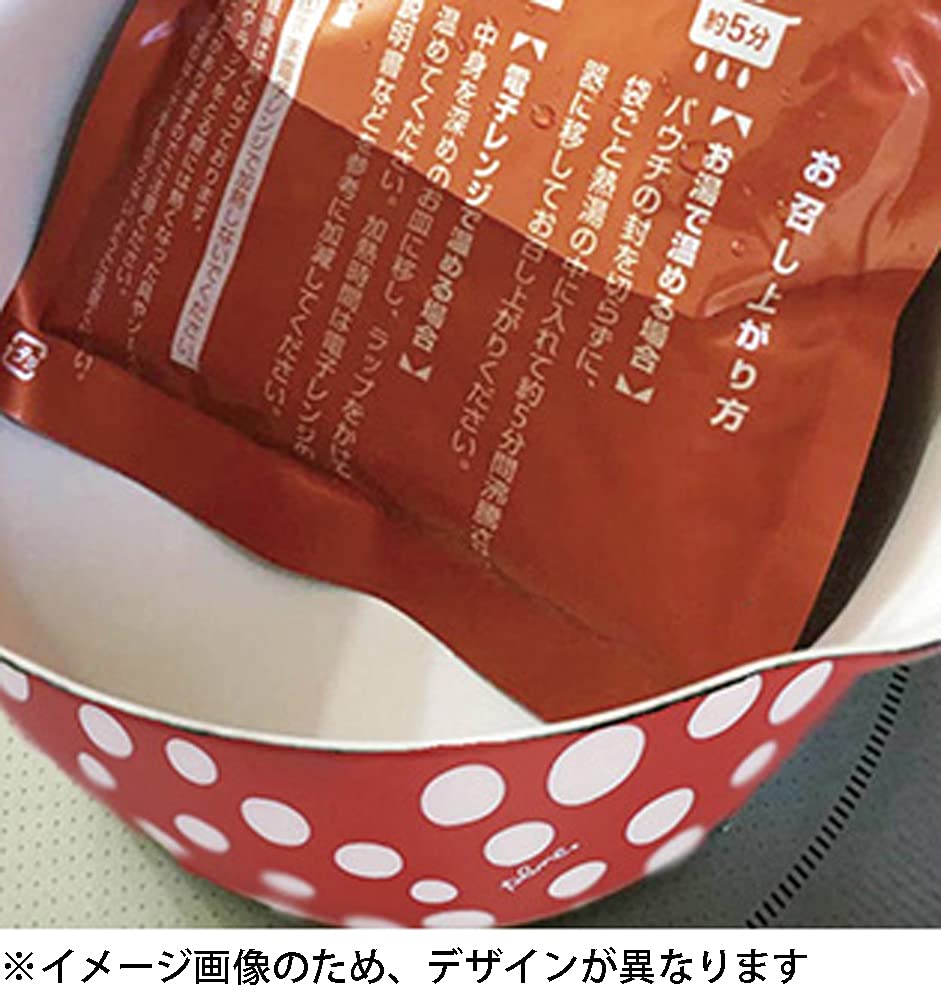 Tamahashi Milk Pan, Enamel, 15cm, IHGas Stove Compatible, Made in Japan, Prune WhiteRed Strawberry YJM-104