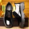 Fashion Casual Breathable Minimalist Trendy Leather  Korean Style College Wind Business Shoes Comfortable Rubber Sole Adult Footwea