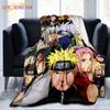 Anime Naruto Sasuke 3D Print Blanket Sofa Bed Blanket Super Soft Warm Blanket Cover Flannel Throw Blanket