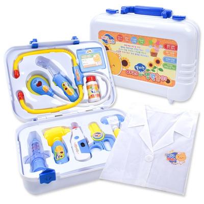 My Friend Ari Talking Hospital Doctor Gown Set, Blue, Korean Popular Toys