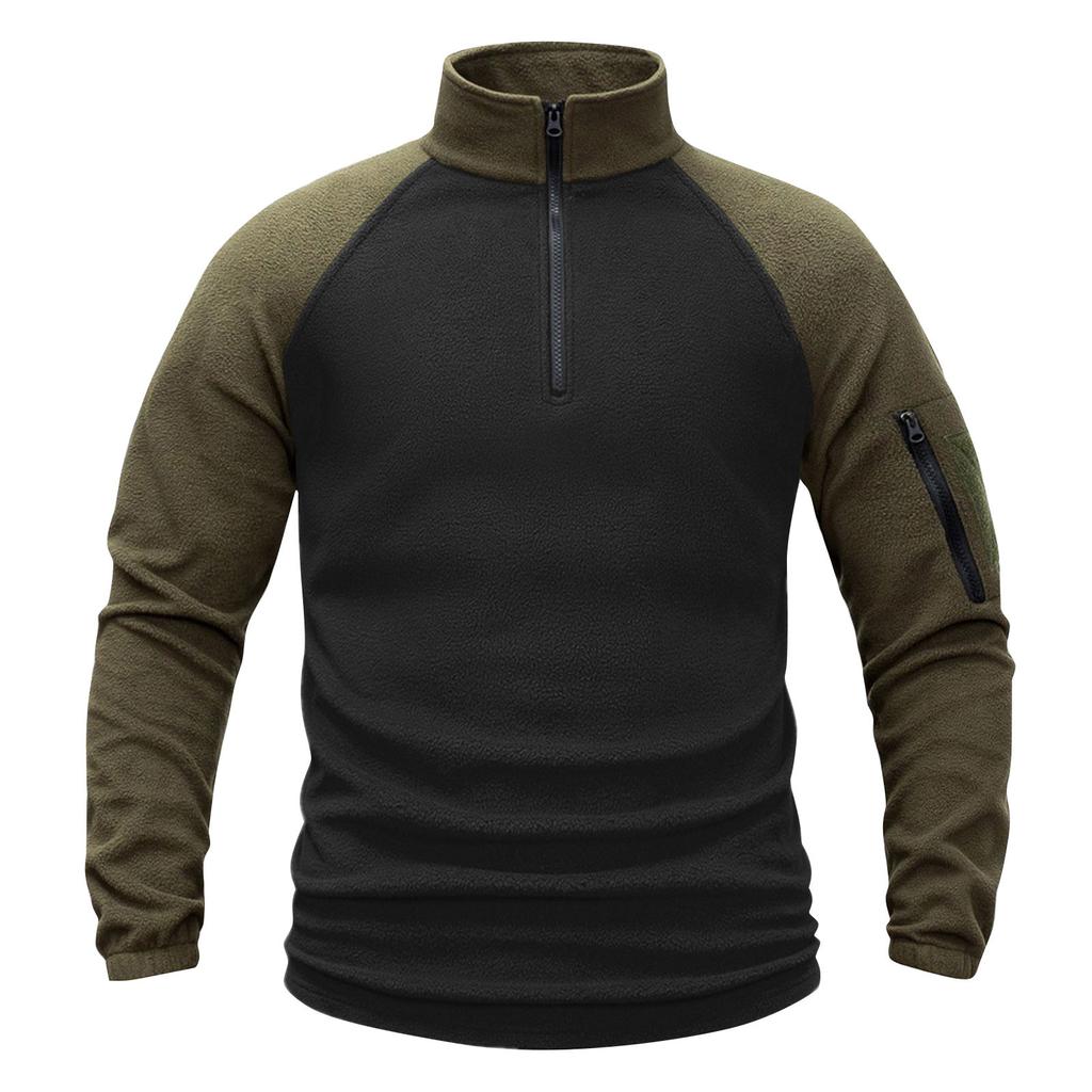 Men's Sweatshirt Loose Solid Color Outdoor Warm Breathable T-Shirt Top