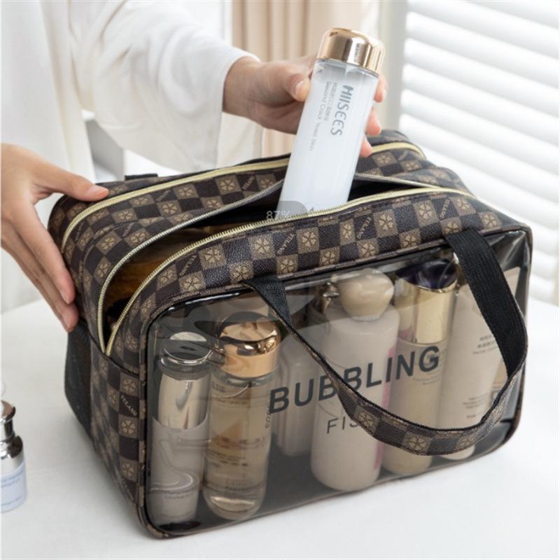

Вместительная водонепроницаемая косметичка с отделениями для сухих и влажных вещей — многофункциональное портативное хранилище для туалетных принадлежностей
