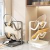 Pot Lid Storage Rack Kitchen Counter Organizer Countertop Pot Lid Organizer with Removable Drip Tray Spoon Kitchen for Lids