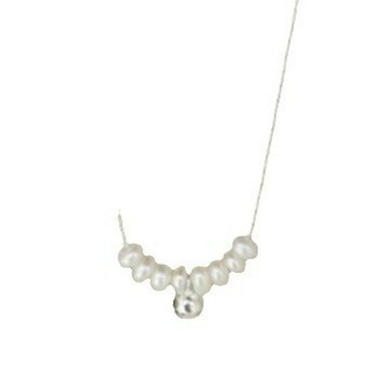 Su Chuang S925 Sterling Silver Freshwater Pearl Clavicle Necklace for Women - Korean Luxury Style
