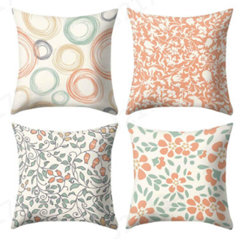 Push Pillowcase Creative Wave Striped Cushion Cover