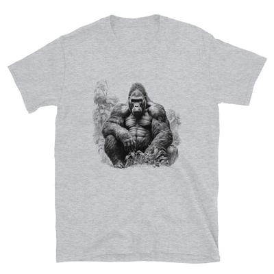 Gorilla Silverback T-shirt Jungle Koning Grafisch T-shirt Silver Back Unisex T-shirt