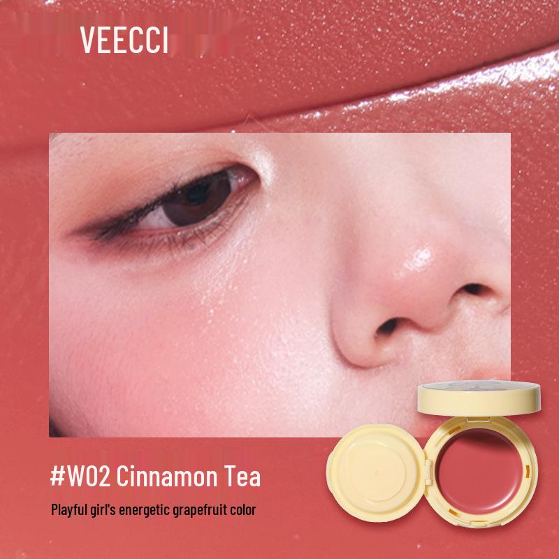 

VEECCI x Chibi Maruko-chan Pat Pat Cushion Blush: Watery Glow Multi-use Cream Blush.